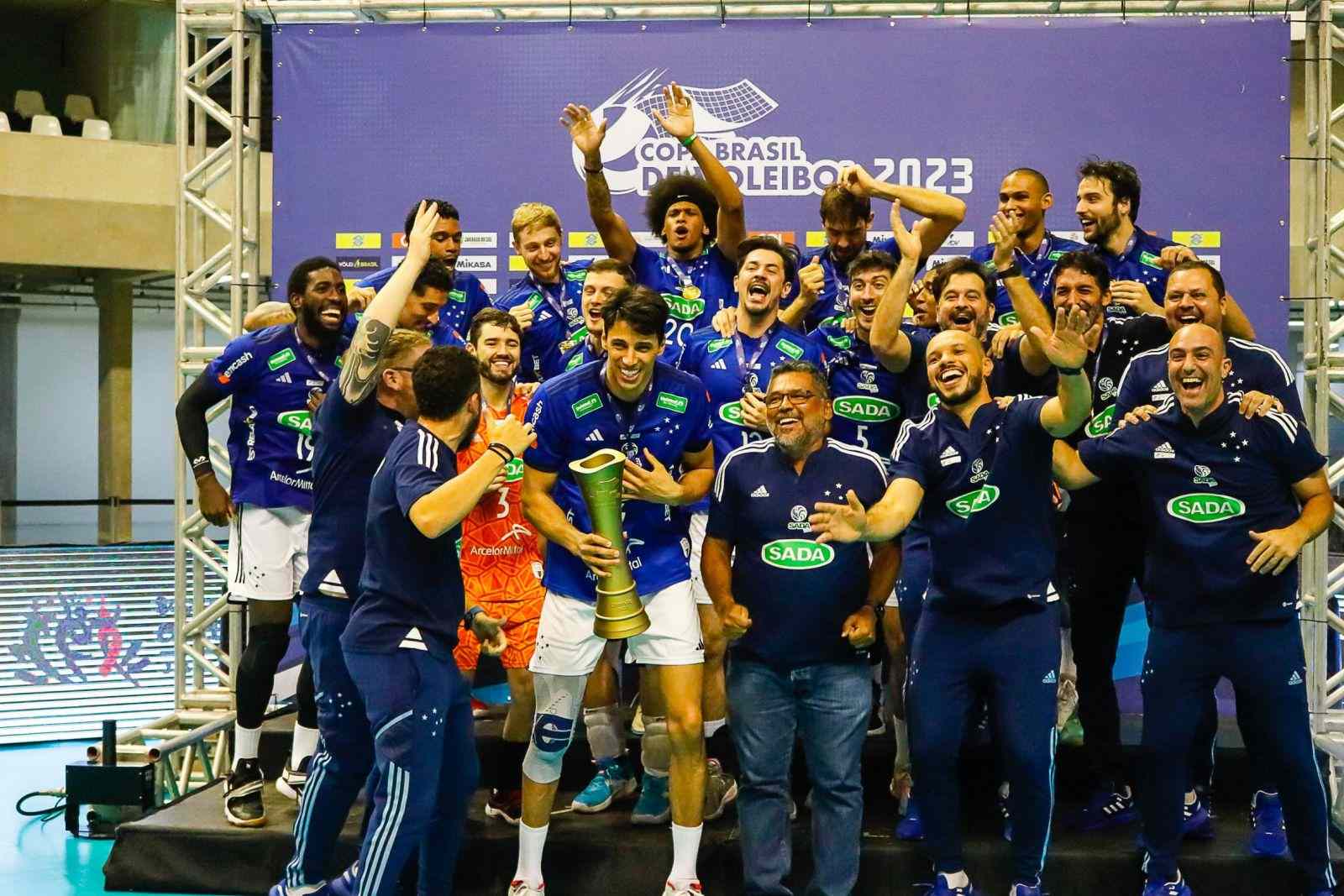 Sada Cruzeiro é campeão da Copa Brasil de Vôlei na Arena Jaraguá